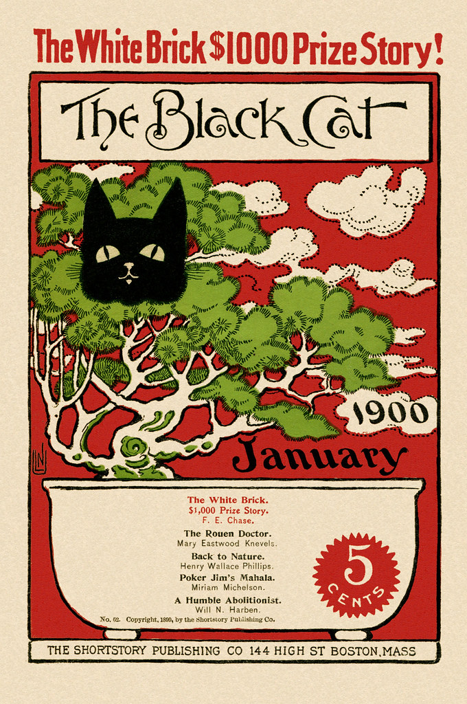 The Black Cat 052 (1900-01.Shortstory) cover (Darwin Edit)