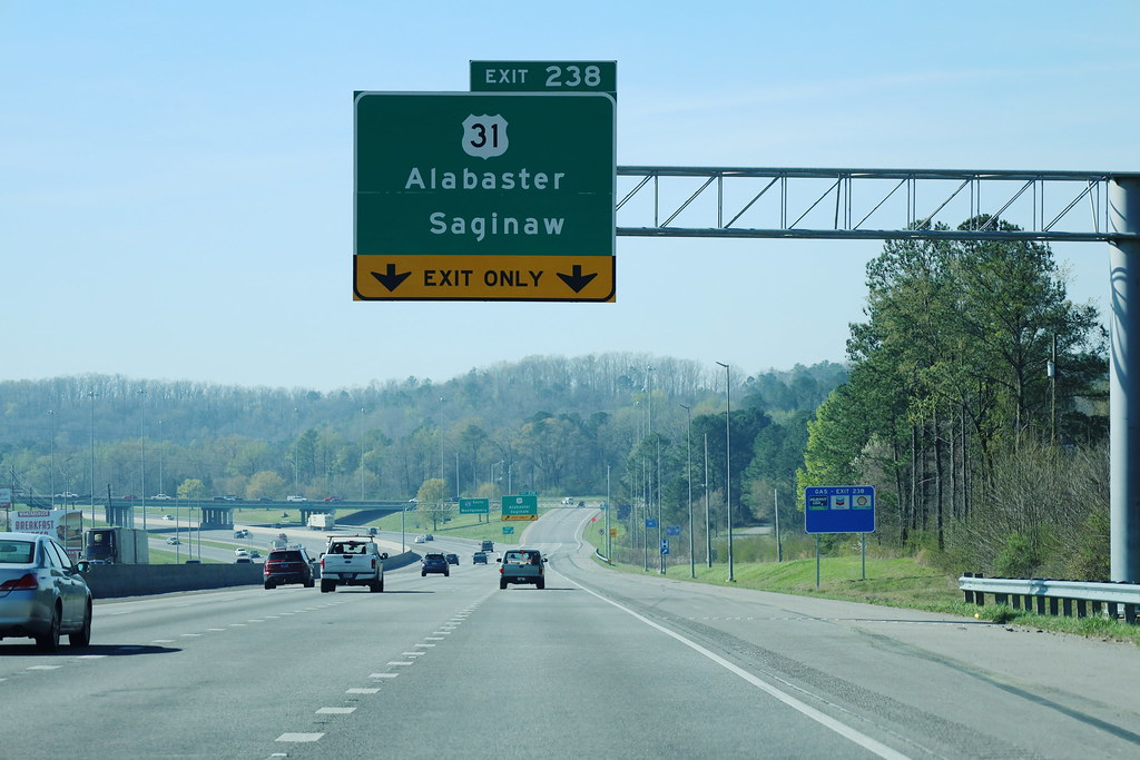 I-65 South - Exit 238 - US31 Alabaster Saginaw