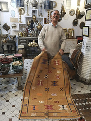 At the carpetdealer in the souk, Marrakech, Morocco.