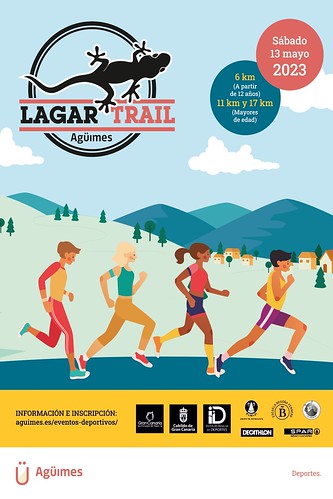 Cartel promocional de la Lagar Trail Agüimes 2023