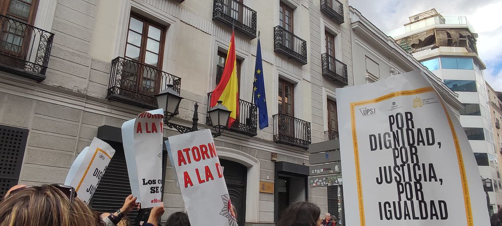 FOTOGRAFÍA. MADRID (ESPAÑA), 09.03.2023. Los Letrados de la Administración de Justicia (LAJ) cosechan un éxito rotundo en su manifestación y huelga indefinida. Ñ Pueblo (2)