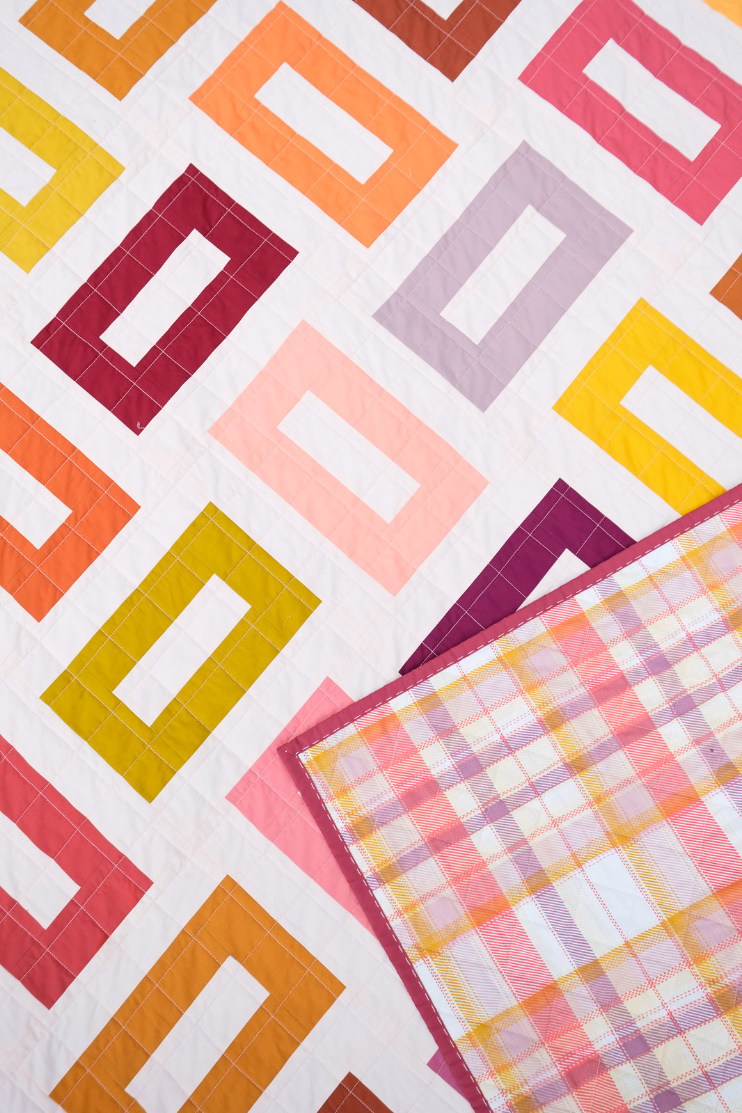 The Orla Quilt in AGF Pure Solids — Kitchen Table Quilting