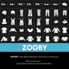 40 New Zooby Animesh Baby and Newborn meshes!