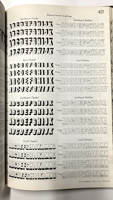 Glaser-Levitt Eightway typeface in Volume 3 by PLINC