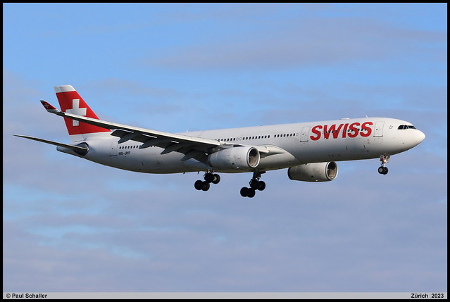 AIRBUS A330 343 HB-JHF 1089 SWISS Zurich janvier 2023