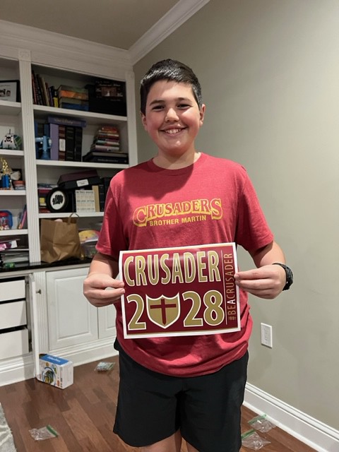 2023 - Brother Martin Classes of 2027 and 2028 Acceptance Letter Photos