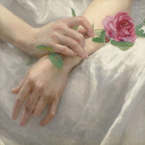 Guillaume Seignac — The Red Rose. detail. 1870-1924