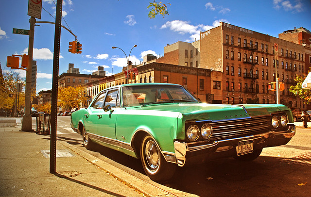 Washington Heights green Oldsmobile