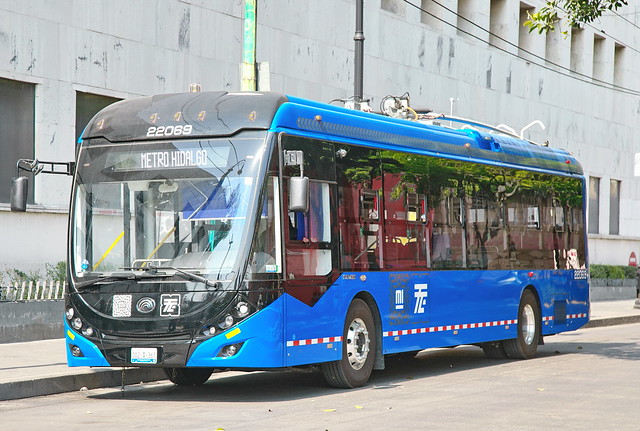 Yutong Trolley Bus in Mexico-City 9.1.2023 0365