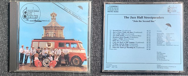 CD - Jazz Hall Streetparaders (maart 1990 - met Wim Walraven, Siem van den Anker, Bas van Peer, Anton Verkerke e.a.)