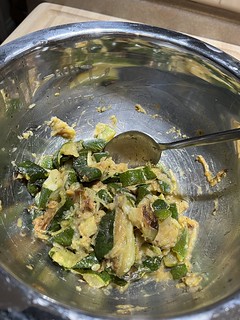 Crushed zucchini
