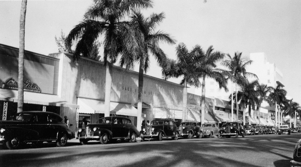 Saks Fifth Avenue Miami Beach 1946 - a photo on Flickriver