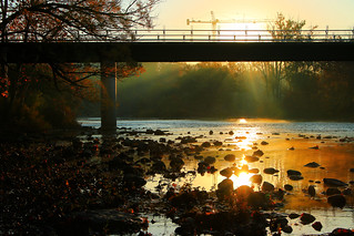 Early rise under the bridge