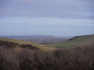View from Holt Brow towards Hastings and the Fire Hills SWC403 - Hampden Park to Eastbourne