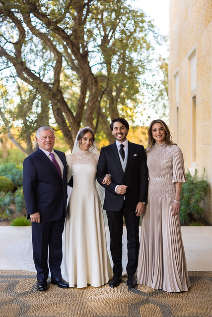 من مراسم عقد قران وحفل زفاف صاحبة السمو الملكي الأميرة إيمان بنت عبدالله الثاني المعظمة على السيد جميل ألكساندر ترميوتس