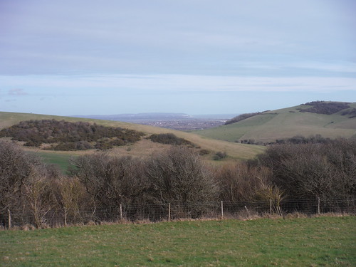 View from Holt Brow towards Hastings and the Fire Hills SWC403 - Hampden Park to Eastbourne