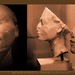 Ancient Egyptian Art in the Egyptian Museum Berlin 012 – Portrait Heads of the Royal Couple Nefertiti and Akhenaten