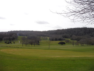 View across Willingdon Golf Club to the Downs SWC403 - Hampden Park to Eastbourne