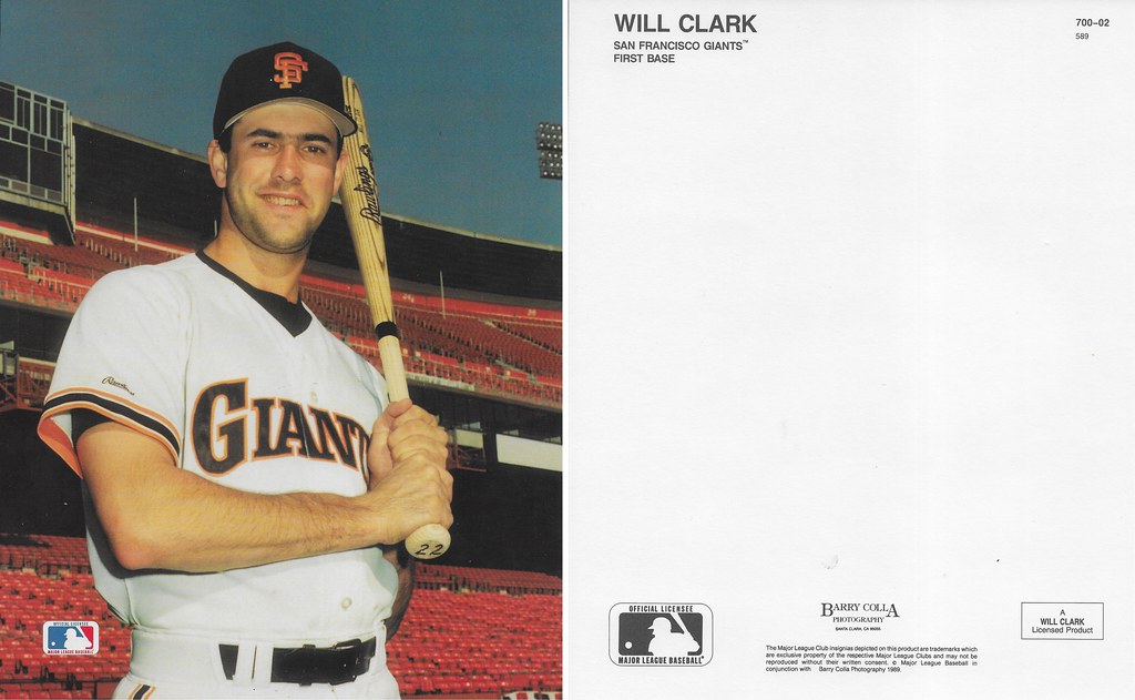 1989 Barry Colla 8x10 - Clark, Will 589 (series 700-02)