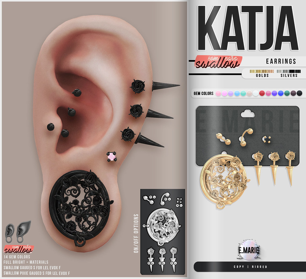 e.marie – Katja Earrings @ ｅｑｕａｌ１０