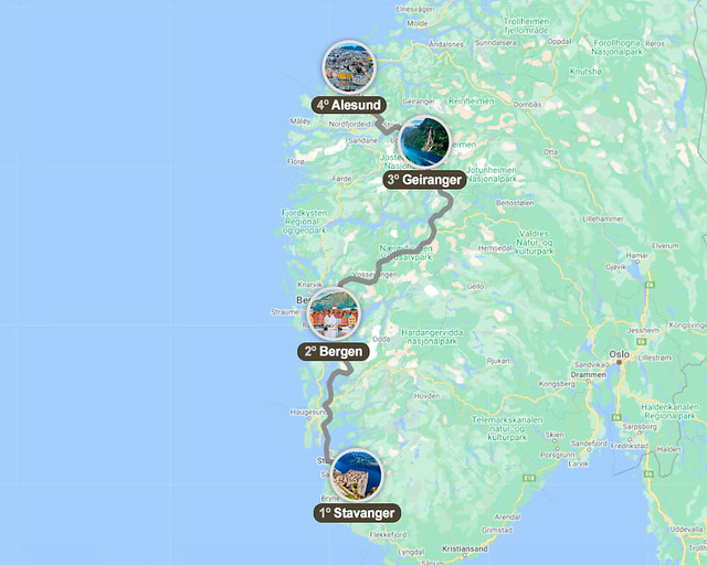 Ruta por Noruega en 7 días
