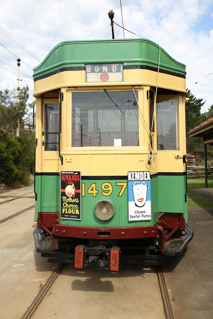 Iconic Bondi tram, at Sydney Tramway Museum