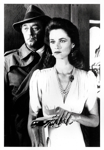 Charlotte Rampling and Robert Mitchum in Farewell My Lovely (1975)