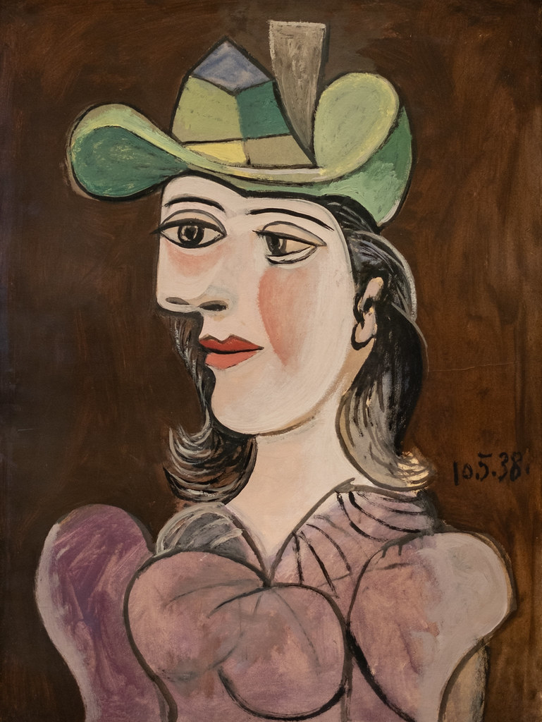 Pablo Picasso, Buste de femme, Portrait Bust of a Woman, 1938, Oil on paper, 3/11/23 #mfah