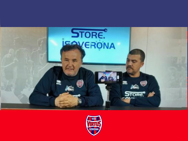 Conferenza stampa pre-partita Vicenza Vs Virtus Vr. Gigi Fresco e Luca Mayate