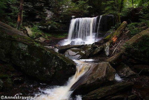 B. Reynolds Falls from below, Leigh Glen, Falls Trail, Ricketts Glen State Park, Pennsylvania