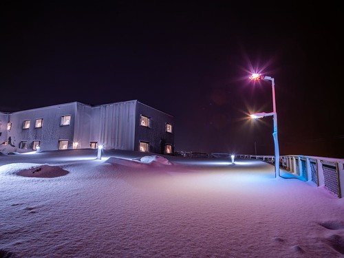 Light installation outdoor @ Helsetunet Birtavarre, Kåfjord Municipality Norway 2019