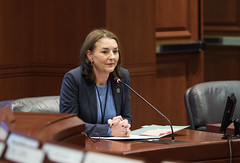 State Rep. Tracy Marra testifies in opposition to HB6890 which will restrict the ability for local planning and zoning officials to oversee development in certain areas.