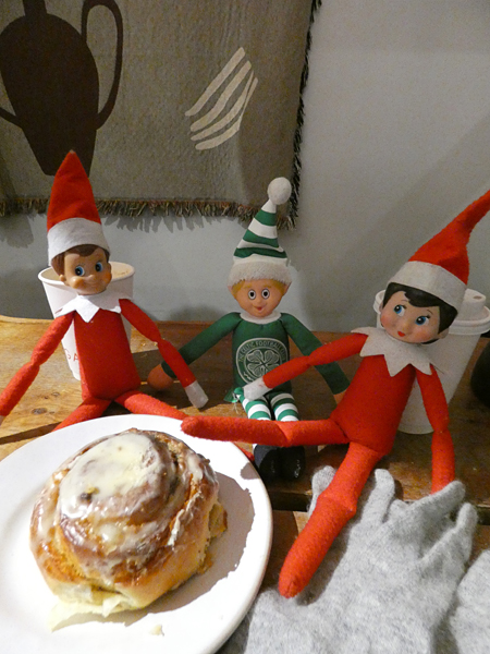 christmas buns and elves