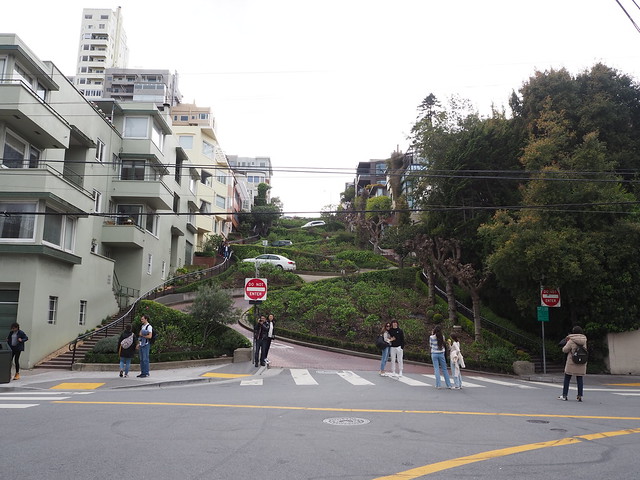 Lombard Street from the bottom