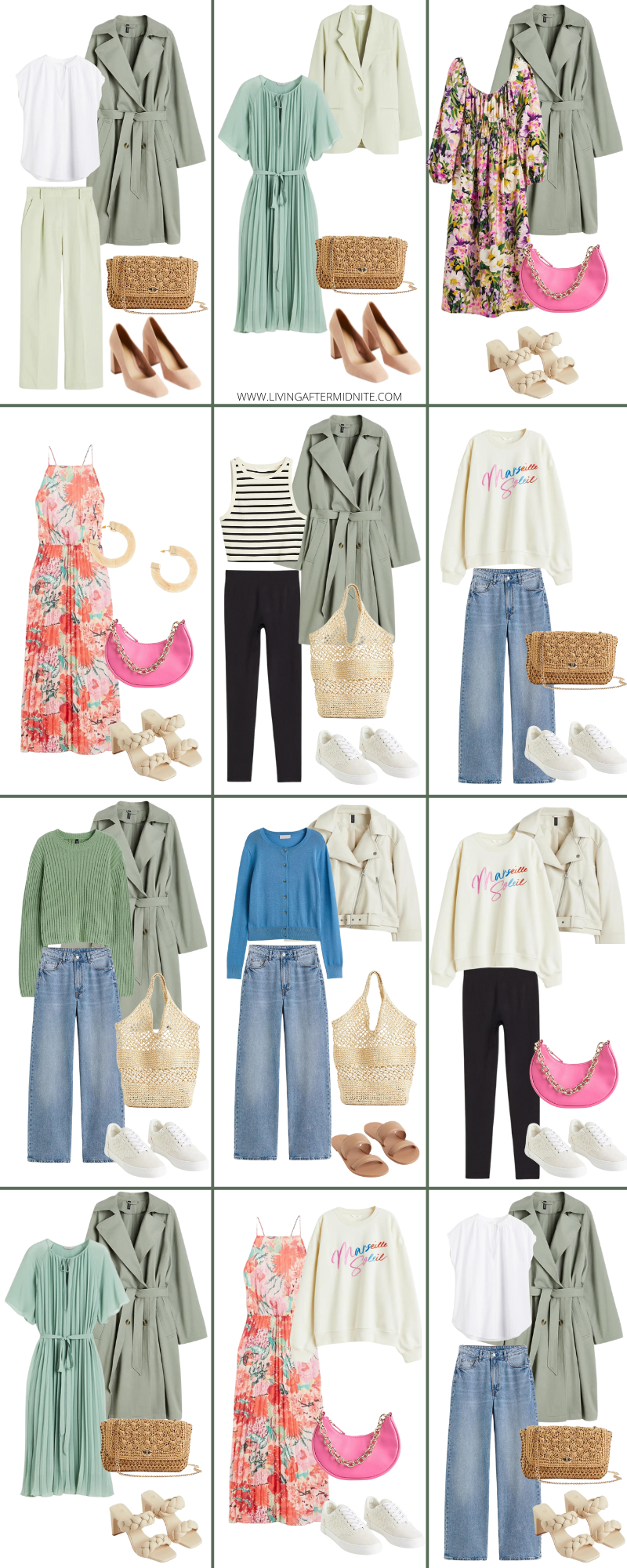 warm weather Affordable H&M Spring Capsule Wardrobe