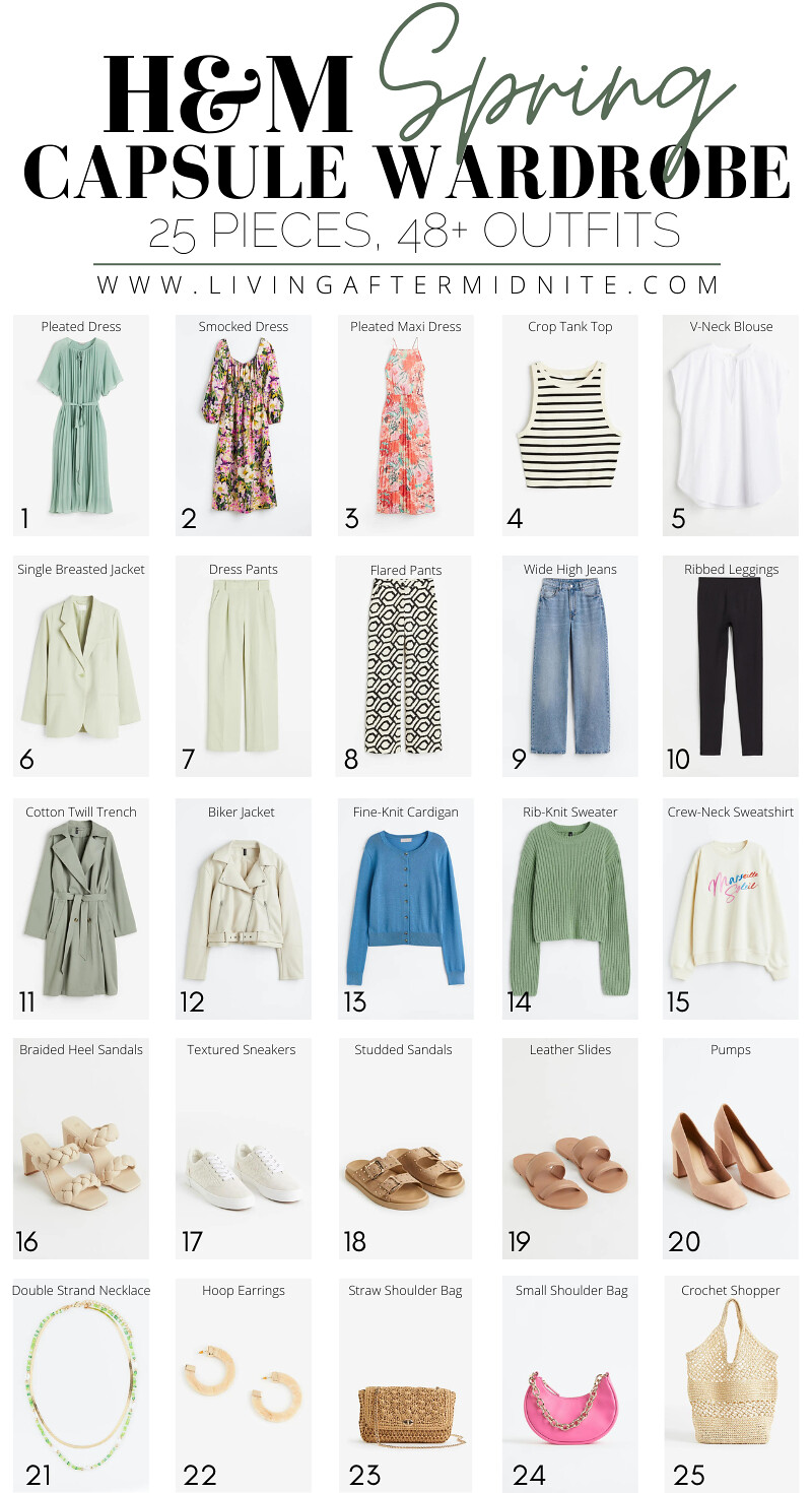 Affordable H&M Spring Capsule Wardrobe