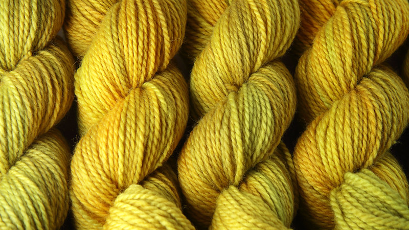 Awesome Aran – pure British wool superwash hand-dyed yarn 100g – ‘Colonel Mustard’