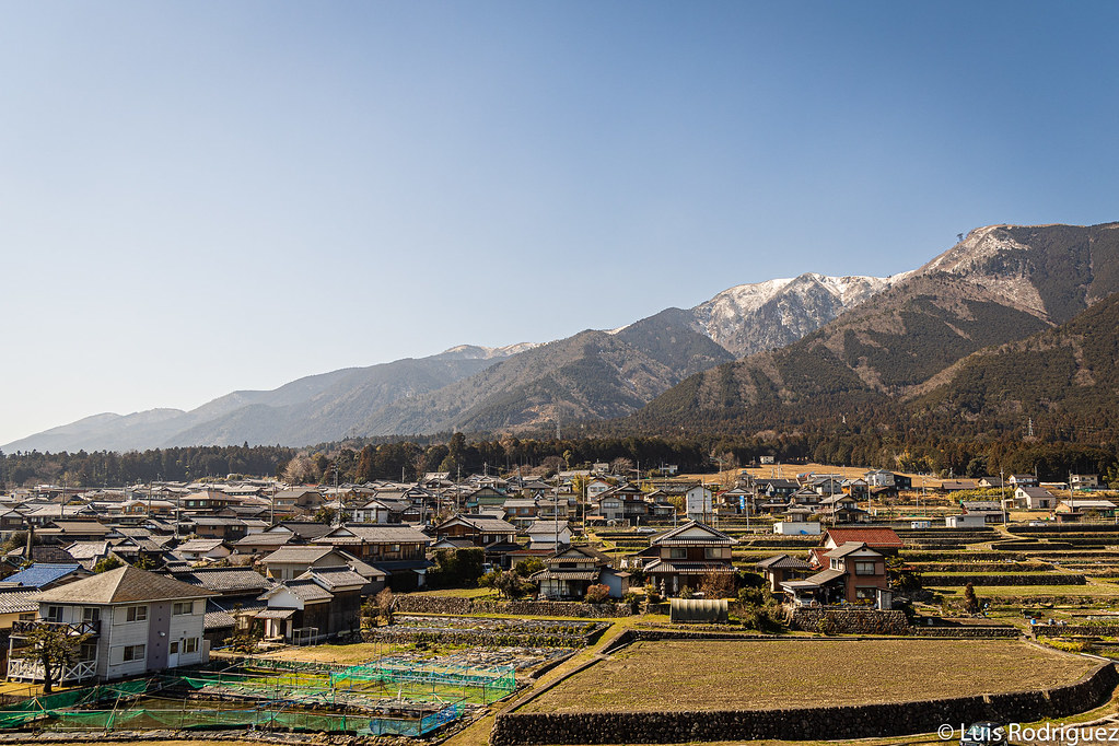 Entorno rural de Shiga, con Biwako Valley al fondo