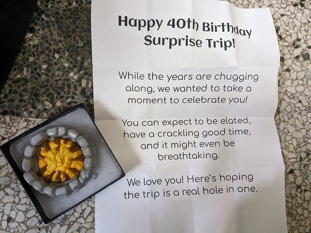 40th Birthday Surprise Trip