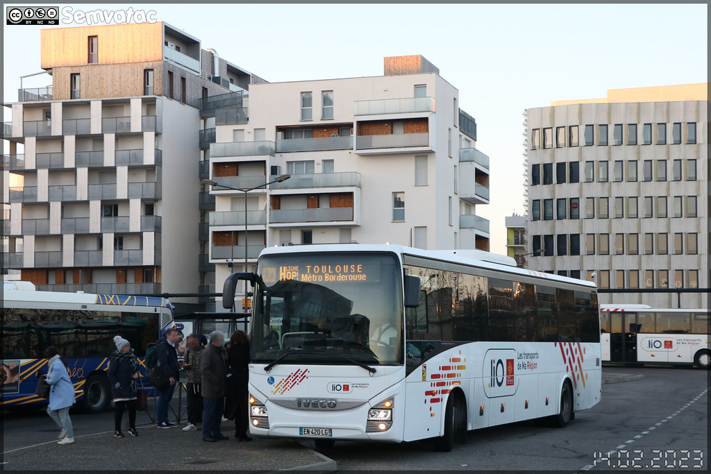 Iveco Bus Crossway – Régie Régionale des Transports Publics Haute-Garonne / liO (Lignes Intermodales d’Occitanie) n°6704