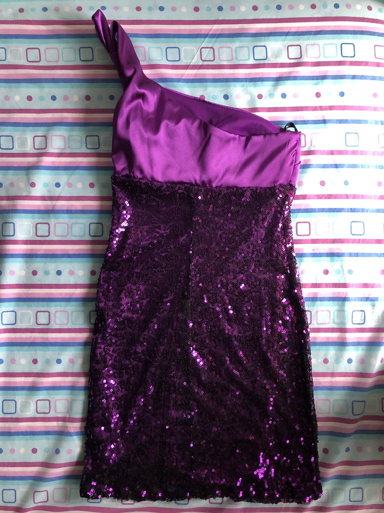 Speechless Slutty Sequin Satin Dress | Grinding my bare cock… | Flickr
