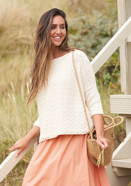 Camborne by Annika Andrea Wolle is a relaxed summer sweater that is a great everyday piece.