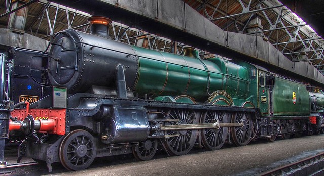 6998 ‘Burton Agnes Hall' passenger locomotive - Didcot Railway Centre, Oxfordshire, England..