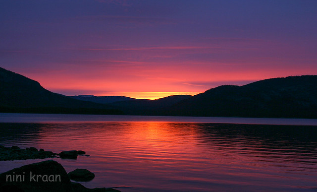 Sunset above Ombofjorden - Norway