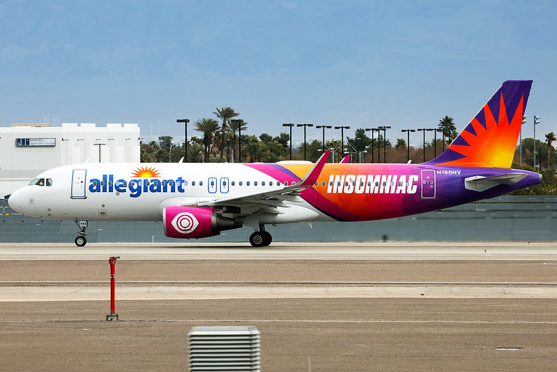 Allegiant Air | Airbus A320-200 | N198NV | Insomniac EDC livery | Las Vegas Harry Reid