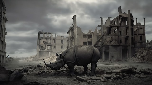 A Rhino in Times of War