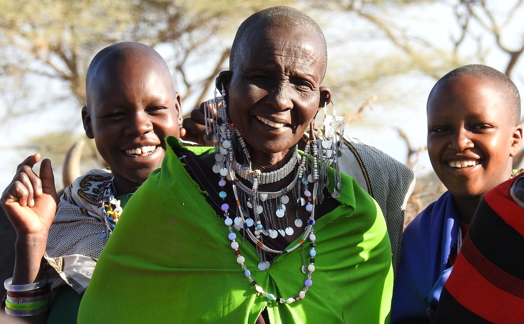 Maasai women in Boma near Kilimanjaro