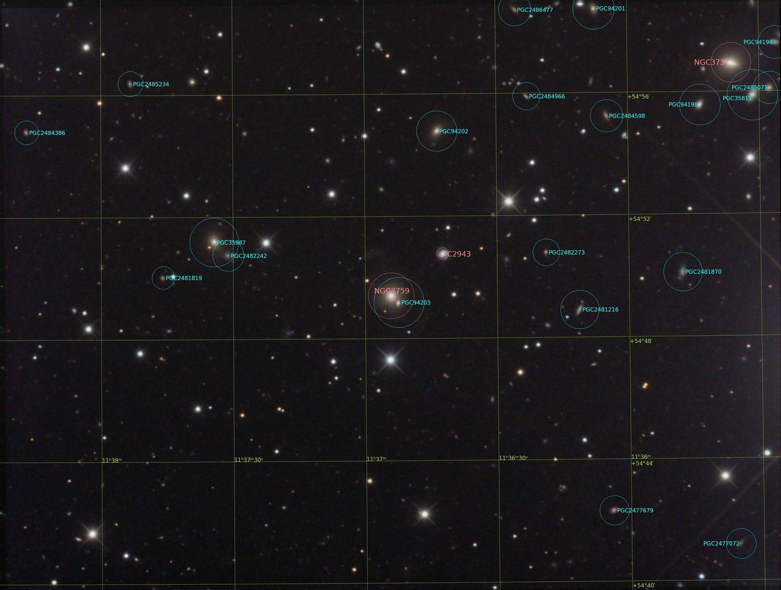 NGC 3759 - LRGB - Annotated