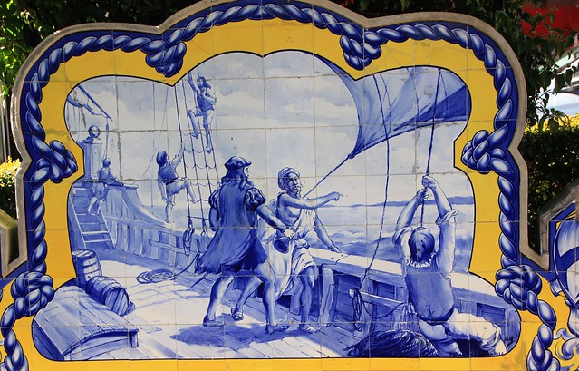 Portugal Azulejos  L'expédition de Vasco de Gama