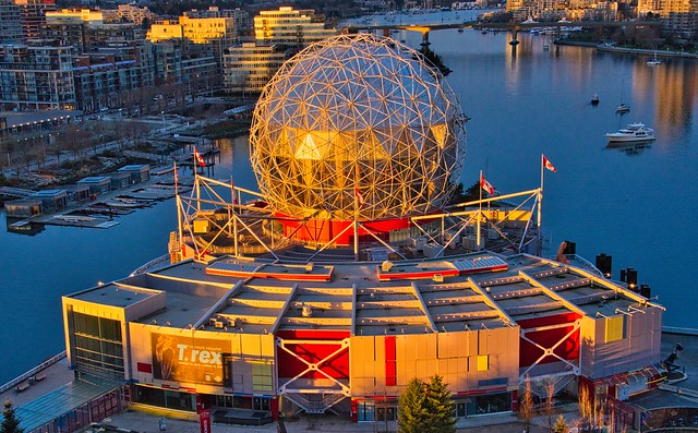 2023 - Vancouver - Morning Sun on Science World